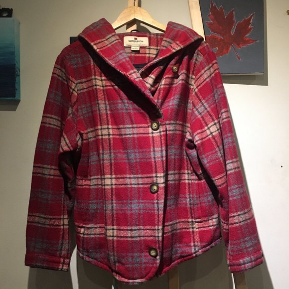 Woolrich wool Jacket with hood - Picture 1 of 7